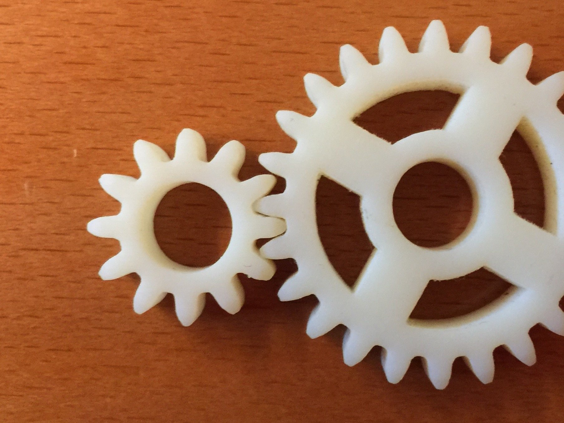 two gears operating at standard centre distance